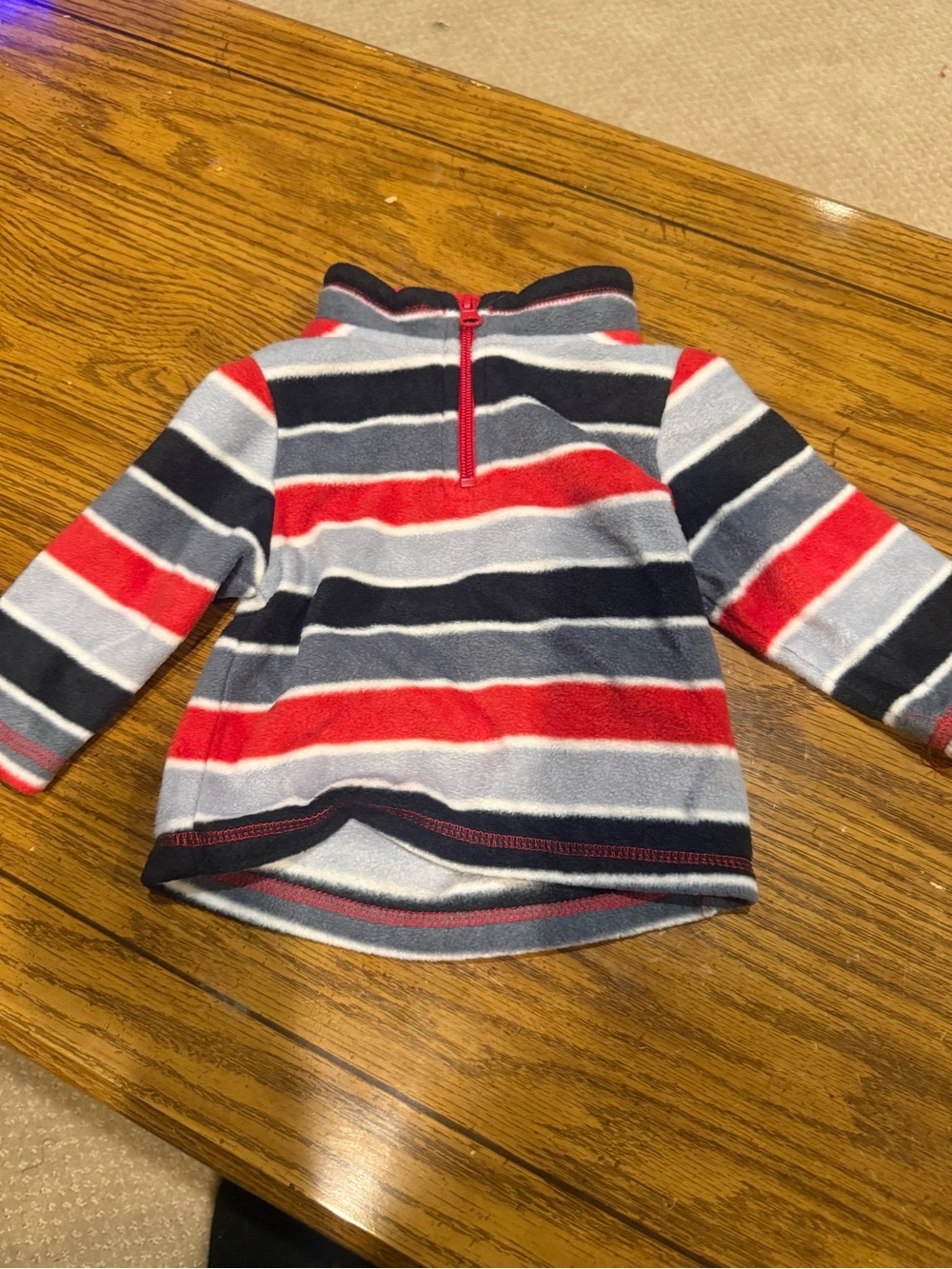6 for $10 Place Striped Half-Zip Fleece Pullover
